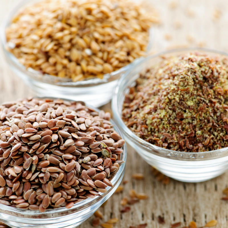Flax seeds, rich in omega 3 Photo Credit: Pixabay
